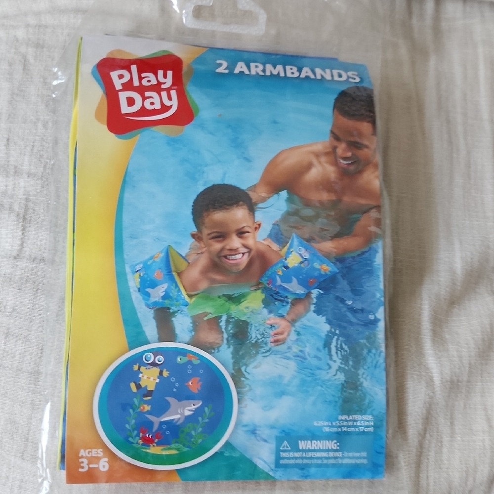 Kids Armbands - Green and Blue